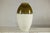 Artisan Tall Ceramic Vase in Cream and Olive Glaze with Expressive Drip Rim For Sale - Image 12 of 12