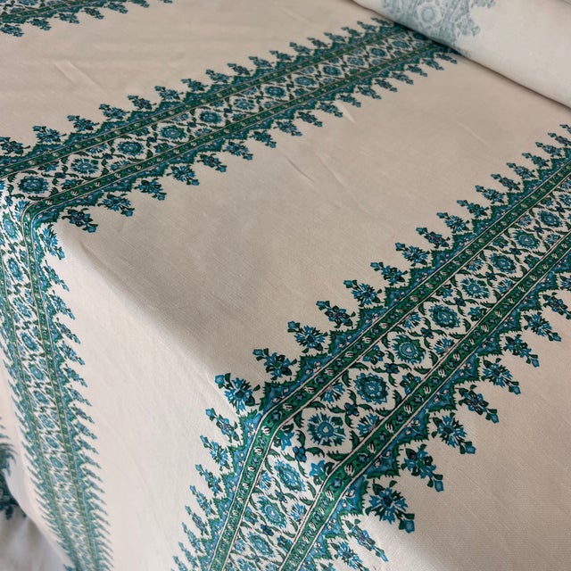 Designer Peter Dunham Isfahan Stripe Linen Fabric- By the Yard For Sale In New York - Image 6 of 7