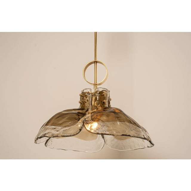 Gold German Murano Glass Chandelier by Kalmar, 1960s For Sale - Image 8 of 15
