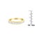 14KT Yellow Gold Diamond Channel Band Ring (1 cttw, H-I Color, SI2-I1 Clarity) For Sale In New York - Image 6 of 6
