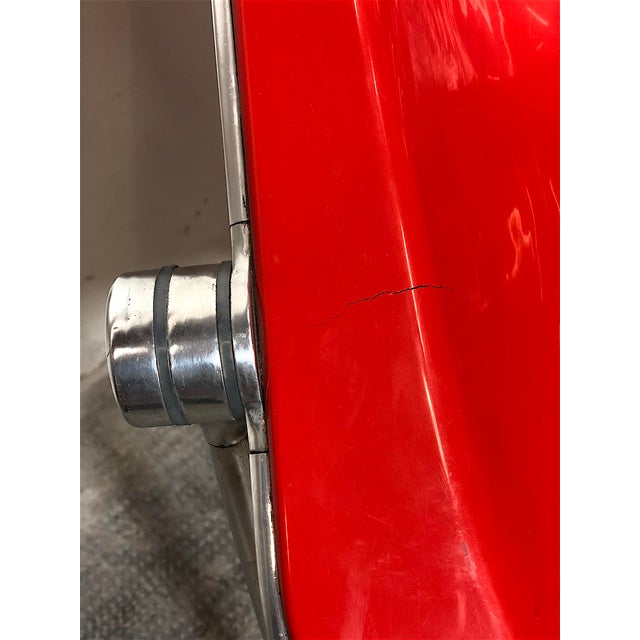 Red Plona Armchairs by Giancarlo Piretti for Anonima Castelli, Italy, 1970s For Sale - Image 13 of 15