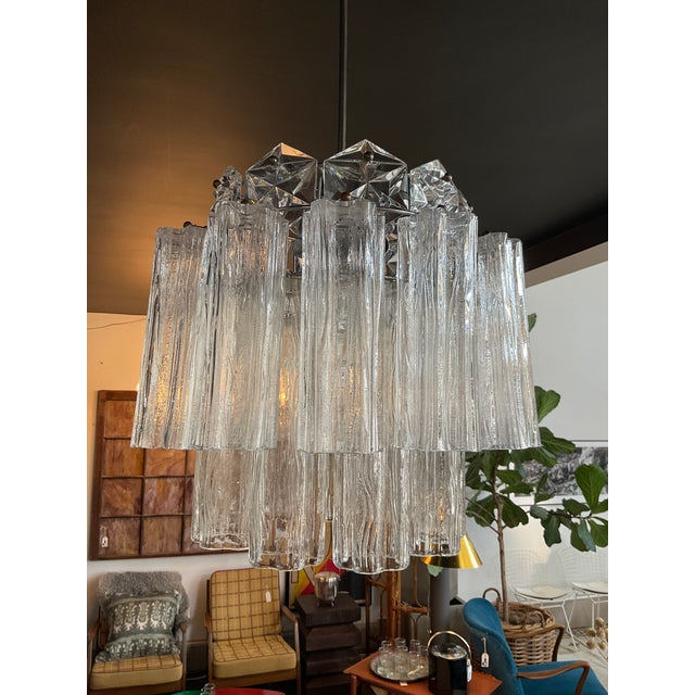 Vintage Mid-Century Kinkeldey Crystal & Chrome Chandelier - West Germany, 1960s For Sale - Image 16 of 16