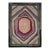 Antique Multicolor American Hooked Rug in Layered Diamond Design & Geometric For Sale
