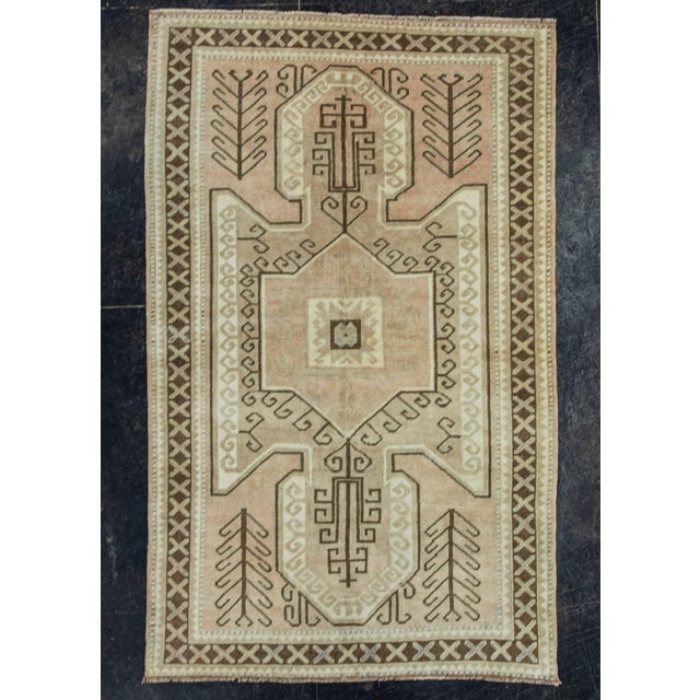 Brown Turkish Vintage Rug 4' x 6'6" #19823 For Sale - Image 8 of 8