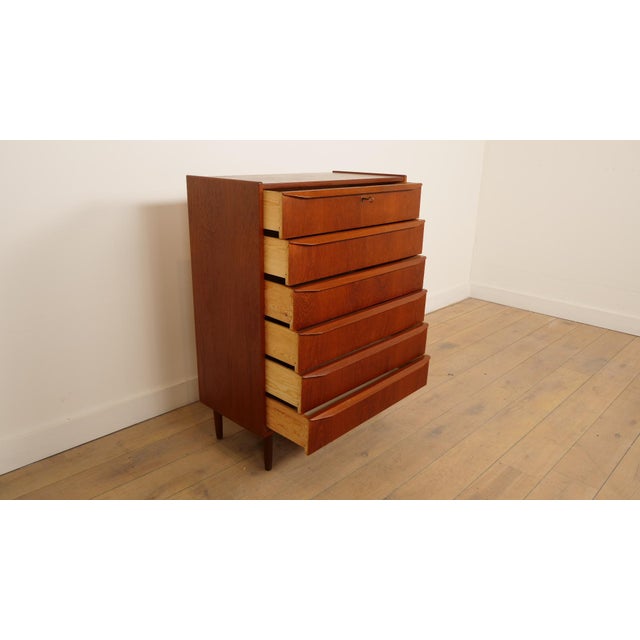 Vintage Danish Chest of Drawers in Teak For Sale - Image 6 of 10