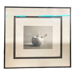 Framed Martha Alf "Apple" Still Life Lithograph Print Limited Signed (192/250) For Sale