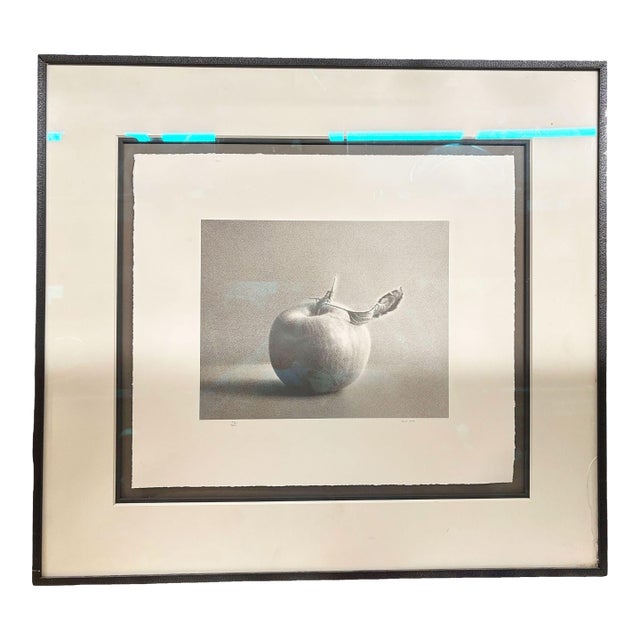 Framed Martha Alf "Apple" Still Life Lithograph Print Limited Signed (192/250) For Sale