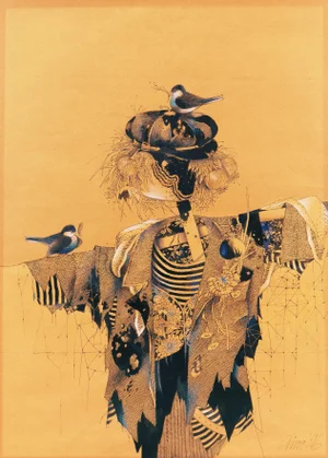 'Scarecrow With Nesting Birds' Unknown; 1996