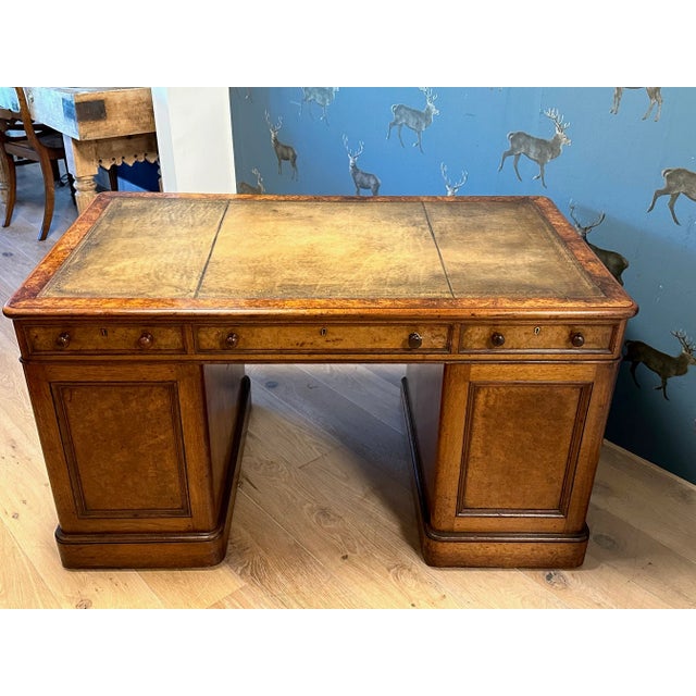 English Desk in Walnut For Sale - Image 16 of 18