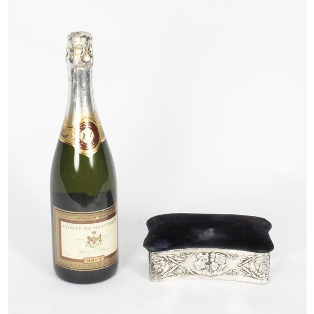 19th Century Victorian Sterling Silver Jewellery Box Casket by H. Matthews For Sale - Image 15 of 16