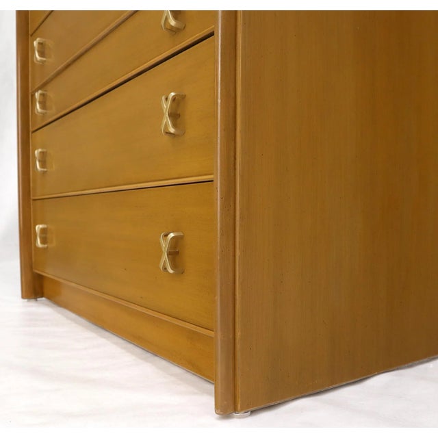 Paul Frankl X-Pulls Drawers High Chest Dresser For Sale - Image 4 of 13