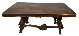 Brutalist Oak Vine Coffee Table, 1950s