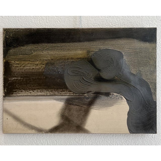 Gaston Orellana, Abstract Composition, Oil on Canvas, 1960s For Sale - Image 11 of 11