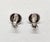Metal Vintage 1960s Signed Napier Round Domed Florentine Finish Clip Earrings- 2 Pieces For Sale - Image 7 of 9