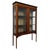 Early 20th Century Antique English Inlaid Mahogany Display Cabinet For Sale - Image 4 of 12