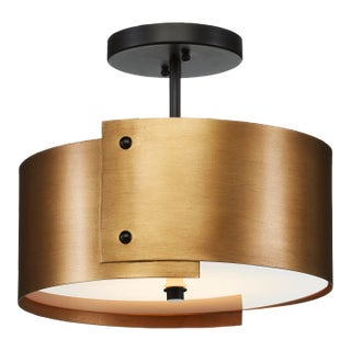 Currey & Company Ritsu Semi-Flush For Sale