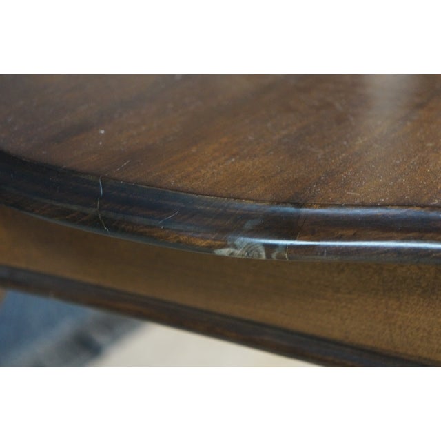 Vintage Queen Anne Style Mahogany Sofa Console Hall Entry Table For Sale - Image 14 of 17