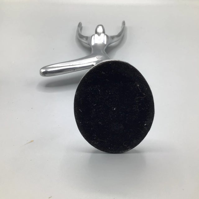 Polished Aluminum Yoga Figures - a Pair For Sale In Sacramento - Image 6 of 12