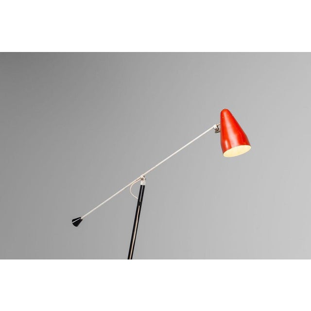Gispen Model 6320 Floor Lamp by Wim Rietveld for Gispen, Netherlands, 1953 For Sale - Image 4 of 18