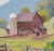 George Holloway Red Barn Landscape Oil, 1983 For Sale - Image 4 of 9
