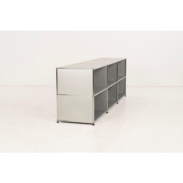 Usm Haller Open Storage System – Silver Panels, 1960s, Switzerland For Sale In Chicago - Image 6 of 12