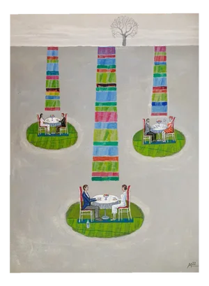 Mikolaj Malesza, Plein-Air, 2022, Acrylic on Cardboard
