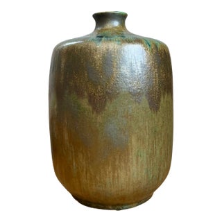 Vintage Handcrafted Studio Pottery Vase For Sale