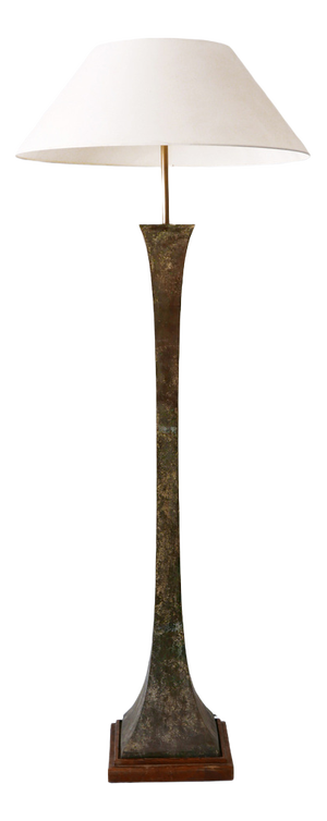 Verdigris Bronze Floor Lamp by Stewart Ross James for Hansen Lighting, 1960s