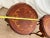1930s Two French Side Tables, Display, Nightstands, Round Top Floral Marquetry For Sale - Image 11 of 13