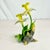 Mid-Century Italian Capodimonte Style Porcelain Yellow Daffodil Decorative Object For Sale - Image 11 of 11
