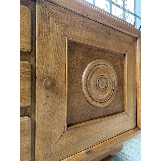 Art Deco Oak Sideboard by Dudouyt, 1940s For Sale - Image 14 of 18