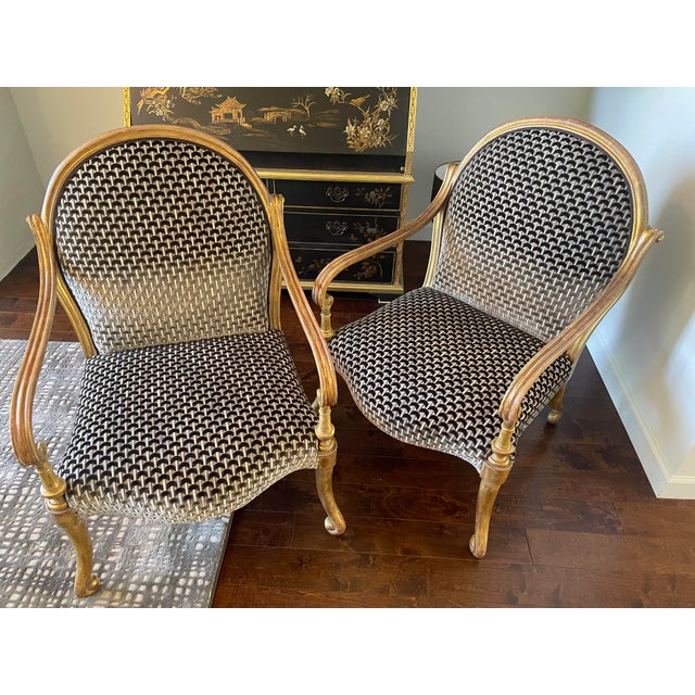 Rose Tarlow Verona Arm Chairs- a Pair For Sale - Image 12 of 12
