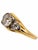 Vintage 1.49 Carat Total Weight Old European Cut Diamond Ring in 14K Yellow Gold and Platinum A beautifully balanced...