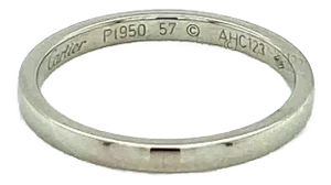 Cartier Platinum Wedding Band Ring