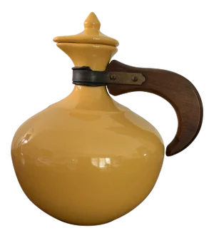 Vintage Bauer Pottery Yellow Coffee Carafe