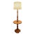 Vintage Tell City Chair Co. Andover Accent Table With Built-in Lamp & Original Textured Shade For Sale