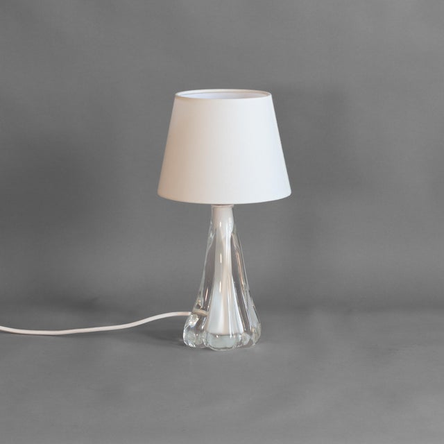 Mid-Century Modern Swedish Glass Table Lamp, 1960 For Sale - Image 3 of 8