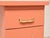 Peach Vintage Peach Single Pedestal Desk For Sale - Image 8 of 9
