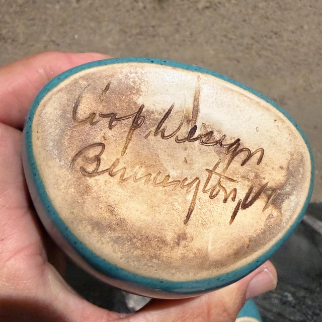 Glad 'N Sad Cruet Set Oil Vinegar Pitchers David Gil Bennington Potters For Sale - Image 10 of 11