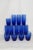 Mid 20th Century Cobalt Blue Glass Tumblers Bar Cups Mid Century Modern Drinkware - Set of 13 For Sale In Miami - Image 6 of 16