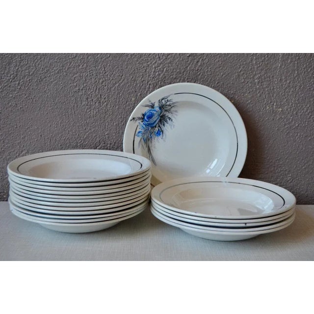 Vintage Soup Plates from Sarreguemines, Set of 6 For Sale - Image 6 of 6