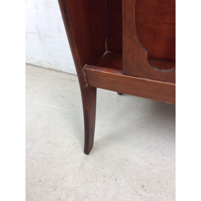 Vintage Solid Wood Magazine Rack With Handle For Sale In Philadelphia - Image 6 of 18