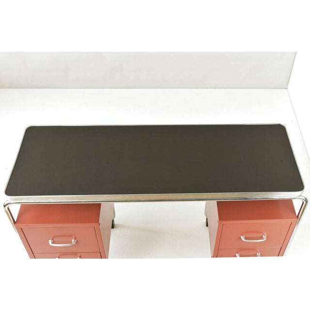 Vintage German Steel Tube Desk, 1950 For Sale - Image 12 of 14
