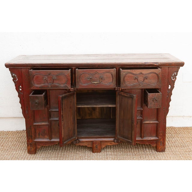 Early 20th Century Painted Butterfly Sideboard For Sale - Image 4 of 10