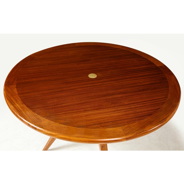 Wood Italian Mid-Century Modern Circular Dining Table/ Center Table For Sale - Image 7 of 10