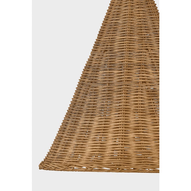 Contemporary Hudson Valley Lighting Kensington 14.75 in. 1 Light Pendant in Aged Brass Finish For Sale - Image 3 of 8