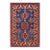 Southwestern Super Kazak Blue/Beige Wool Rug - 2'9'' X 3'8'' For Sale