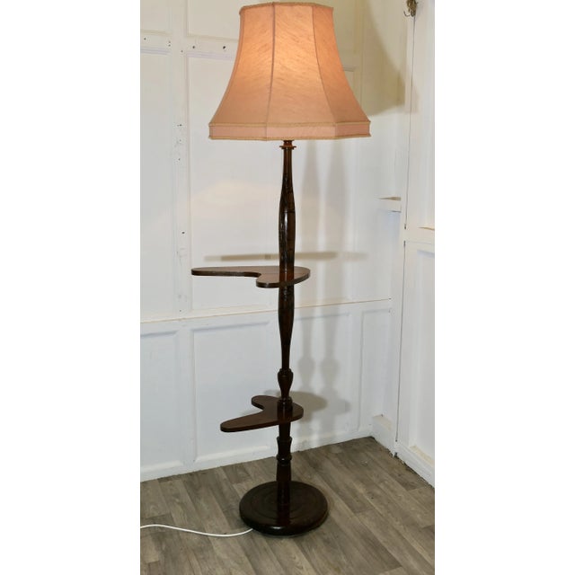 Standard or Floor Lamp with Palm Decoration, 1950s For Sale - Image 9 of 10
