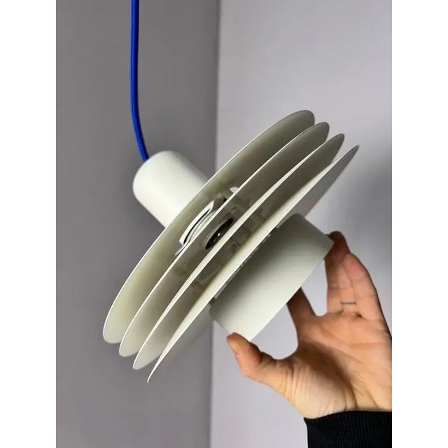 White Model 763 Slatted Lamp from Horn For Sale - Image 5 of 11