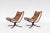 Iconic pair of Falcon Lounge Chairs by Sigurd Resell for Vatne Møbler, crafted in Norway during the 1970s. A hallmark of...
